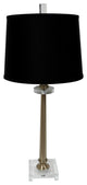 Table Lamp, Antique Brass and Lucite