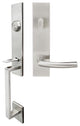 Oslo Lever, Tubular Entry Handleset, Left Hand Reverse, Satin Stainless Steel