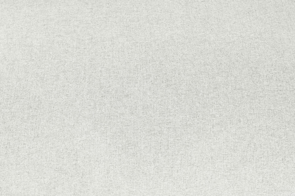 Serene Linen Textured Fabric Deluxe Comfort Modular Ottoman, Cream