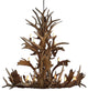 Elk, Fallow Cascade Deer Antler Chandelier Light, Extra Large, Parchment Shades