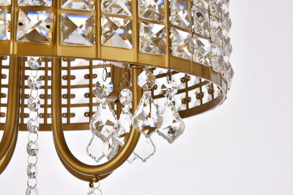 Elizabeth 14" Pendant, Brass