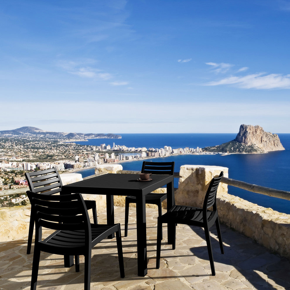 Compamia Ares Outdoor Dining Chairs, Set of 2, Black