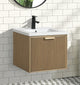 Ari Kitchen and Bath San Diego Bath Vanity, Oak, 24", Floating