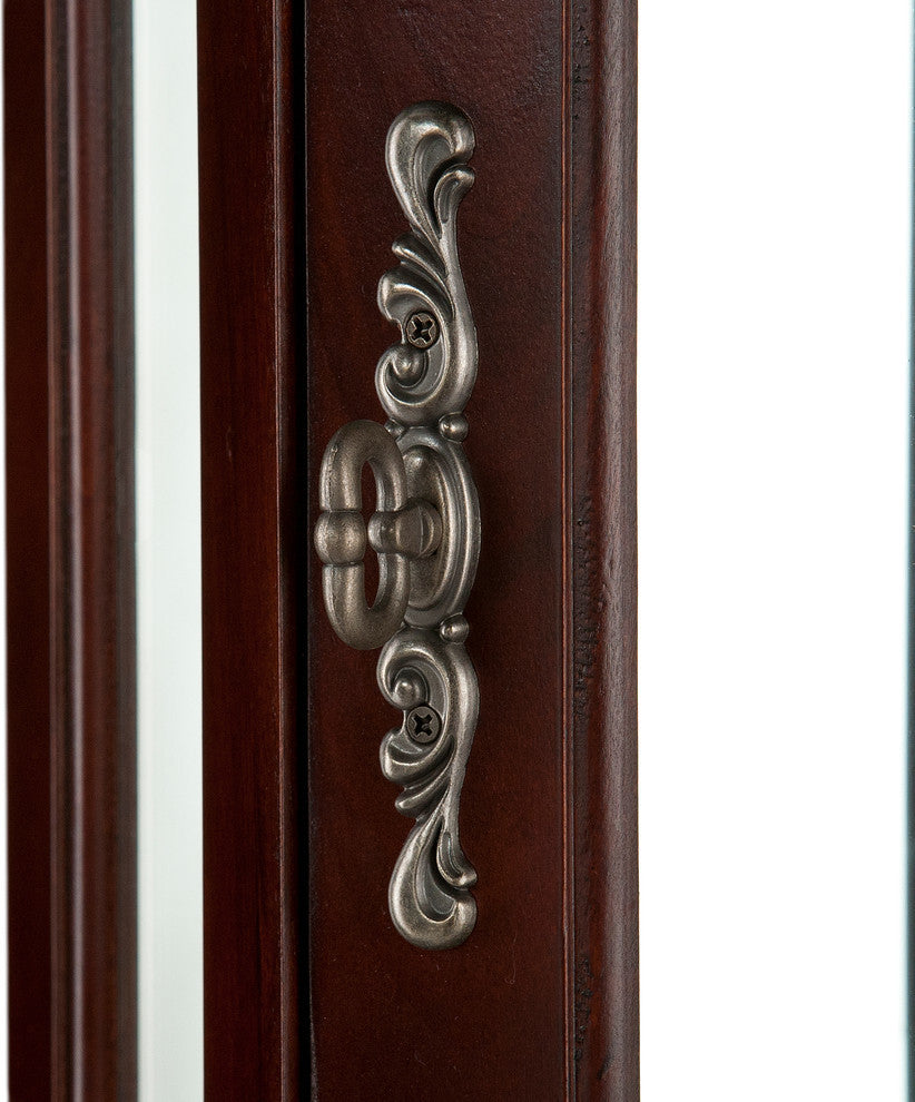 Diane Lighted Corner Curio Cabinet