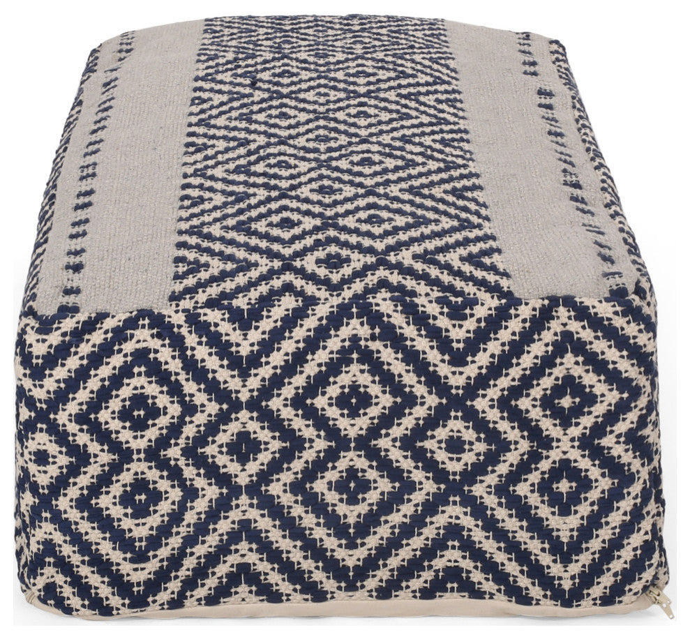 Gardinier Boho Rectangular Bean Bag Ottoman