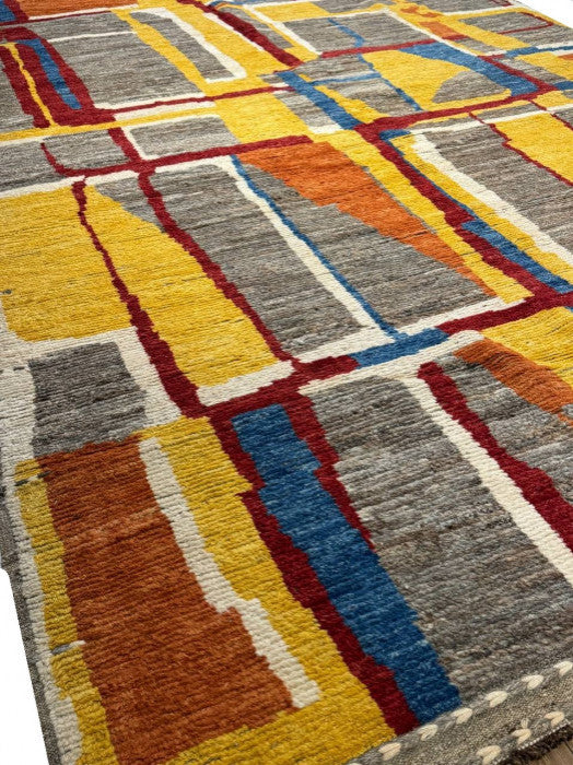 Multi Color Fine Hand Knotted Moroccan 9'5"x14'
