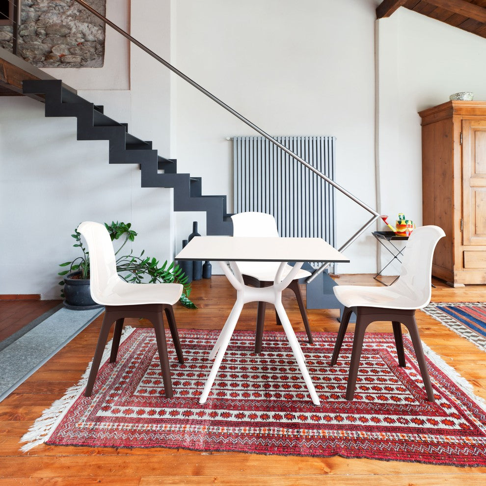 Compamia Air Square Dining Table, White