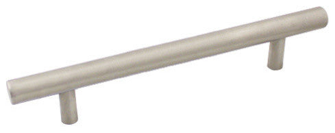 Cosmas 425-128-H-SS Stainless Steel Cabinet Euro Style Bar Pull, Set of 5