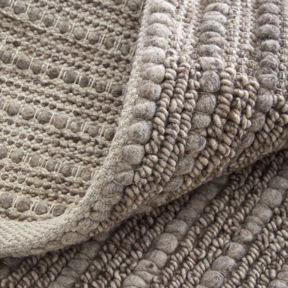 Herrick T8021 Modern/Casual Area Rug, Taupe/Ivory, 5'x8'