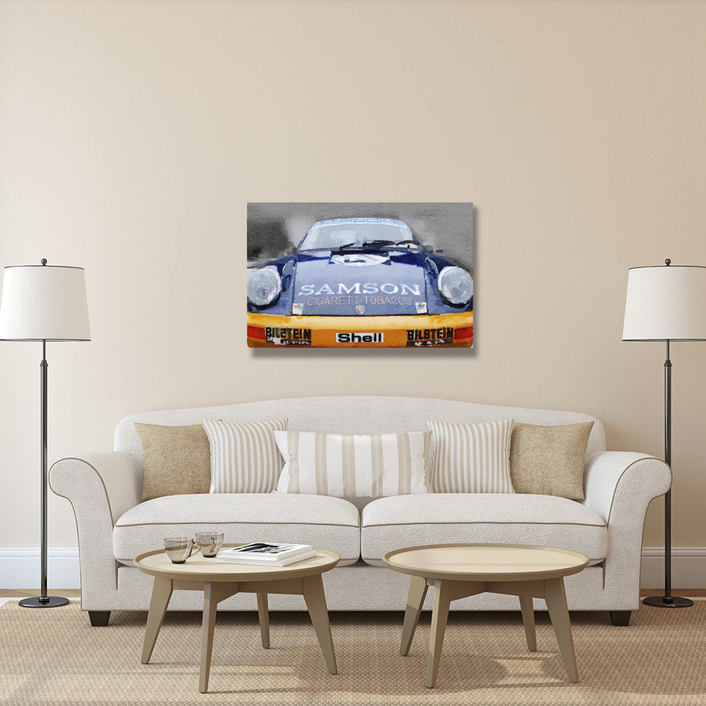 "Porsche 911 Front End Watercolor" Fine Art Print