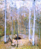Emil Carlsen Autumn Forest Premium Canvas Print