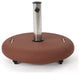 Louise Outdoor Concrete Circular 80lb Umbrella Base Holder, Red