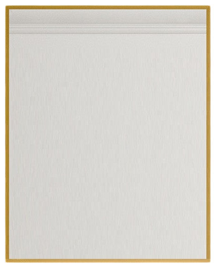 Eviva Gold 24" x 30" Rectangular Gold Metal Framed Mirror