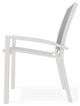 Kendall Sling Stackable Outdoor Dining Chair, Charm/Snow
