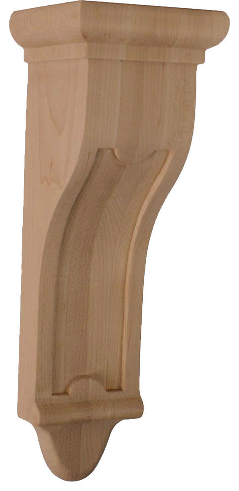 4"W x 4"D x 12"H Arts and Crafts Corbel, Cherry