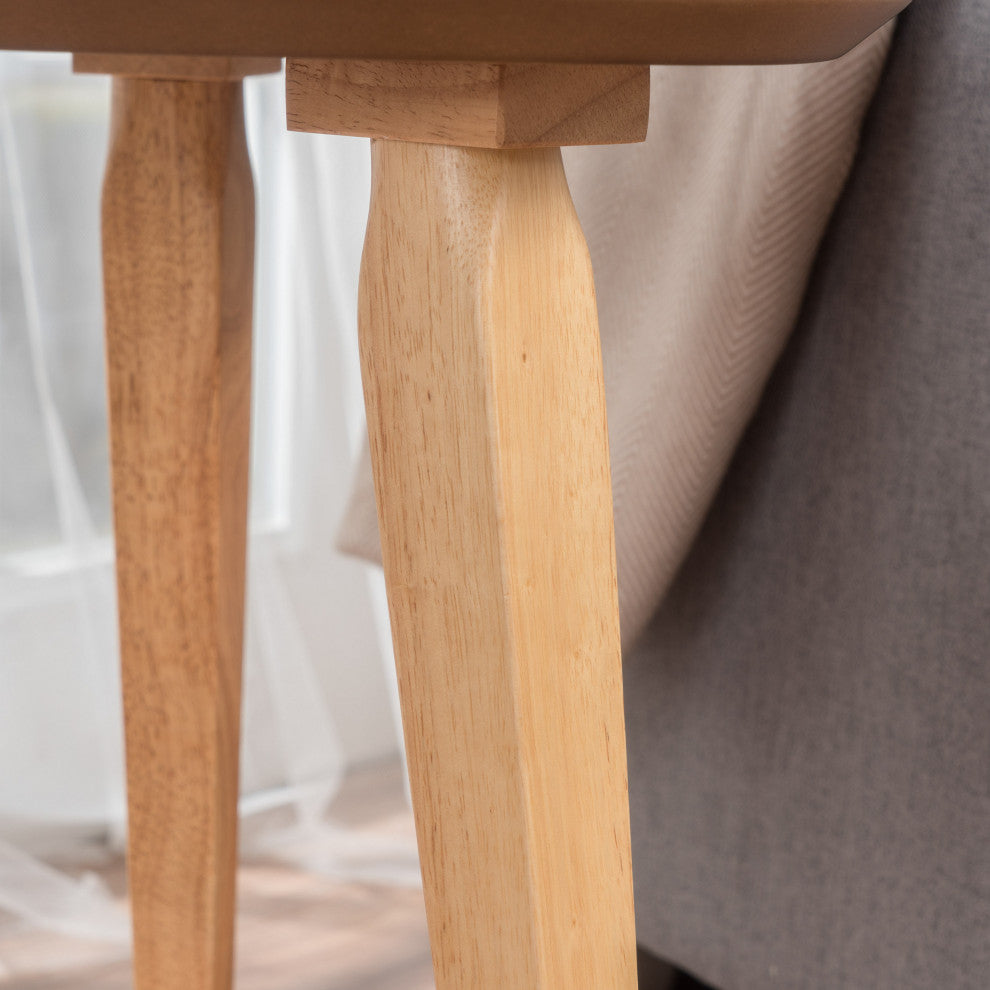 GDF Studio Finnian Modernistic Designed Wood Finish End Table, Natural