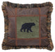 Bear on Pine Pillow