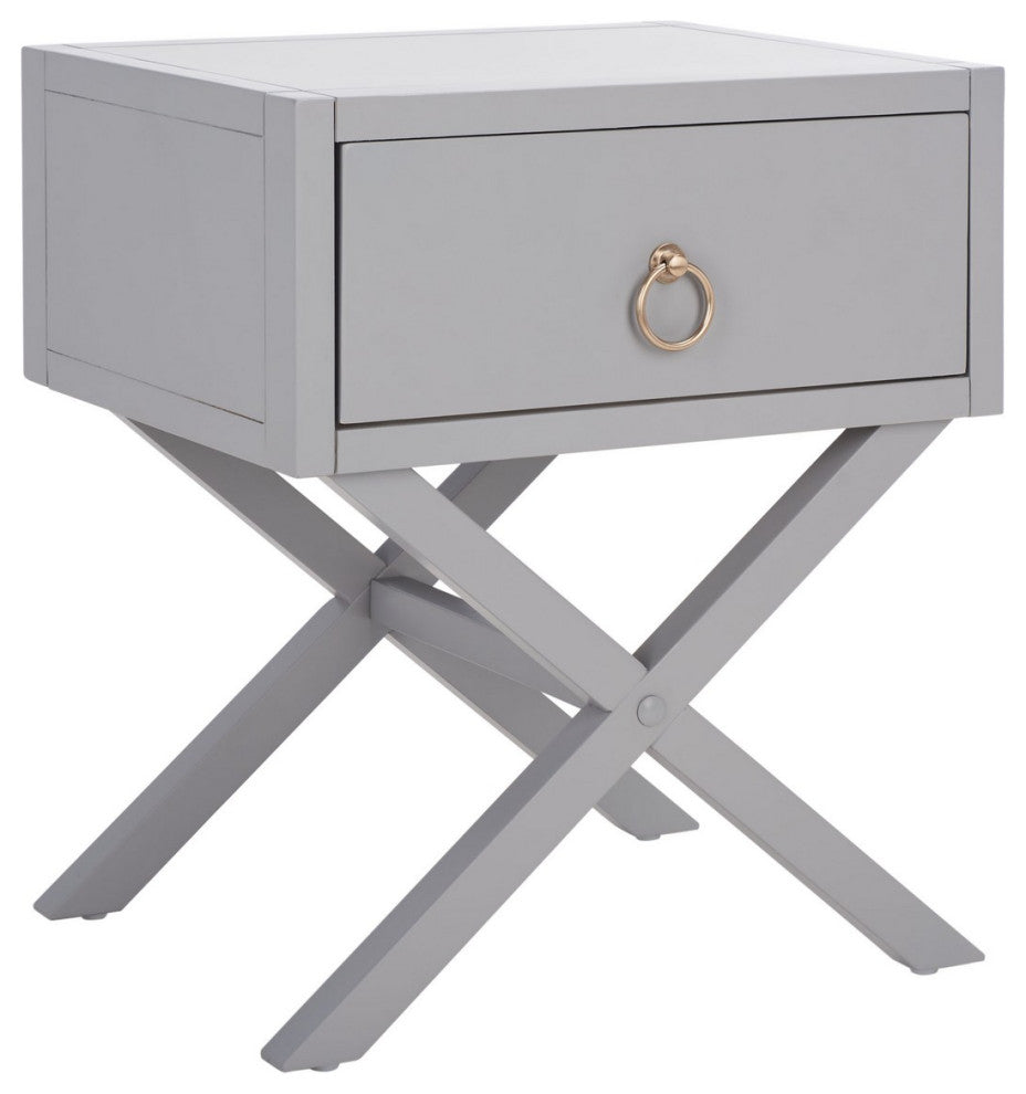 Safavieh Odilia 1 Drawer Nightstand, Grey