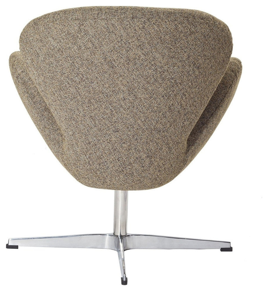 Modern Contemporary Living Room Lounge Chair Oatmeal
