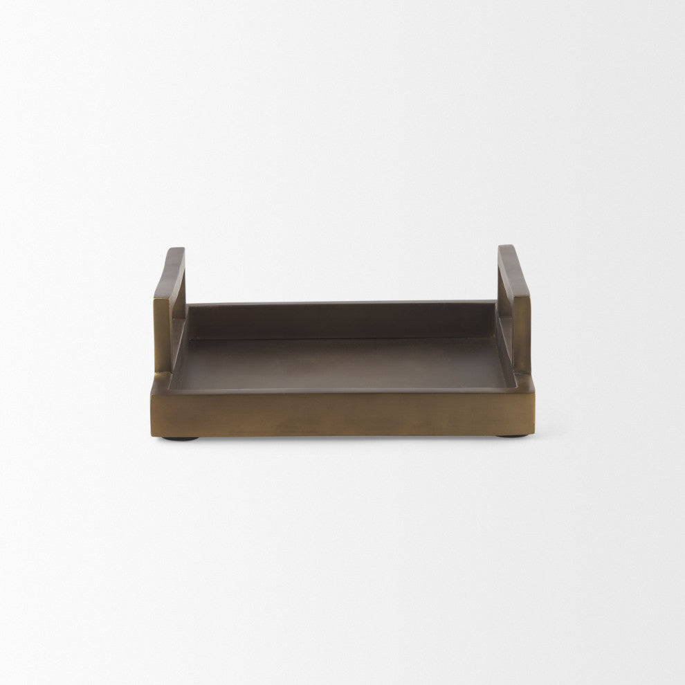 Shay Gold Aluminium Tray, Small