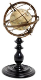 Globe In Brass Rings