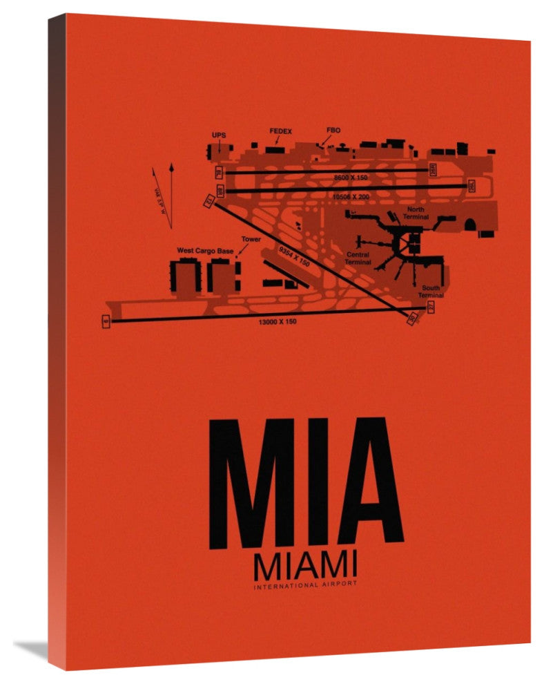 "MIA Miami Airport Orange" Fine Art Print