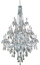 Elegant Verona Foyer Hall Light, Chrome Finish With Royal Cut Crystal