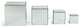Square Glass Mirrored Pedestals, Set of 4