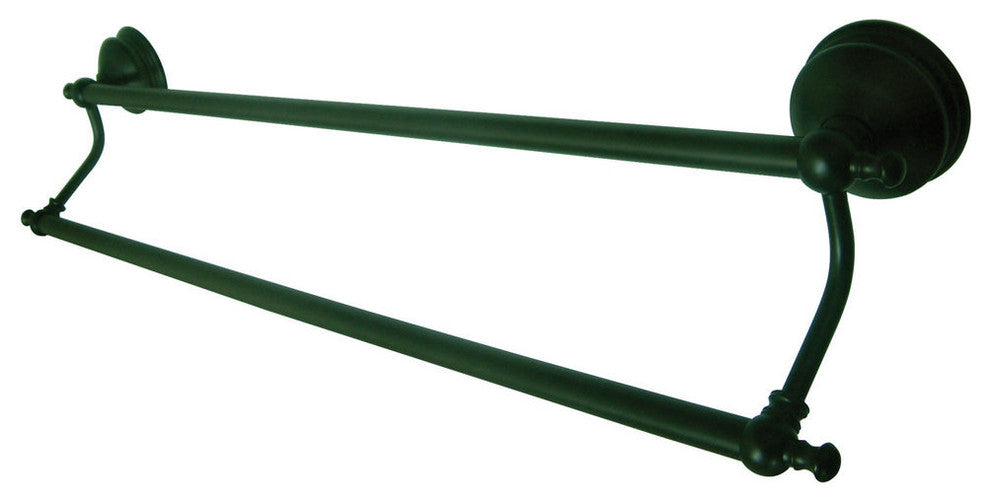 Kingston Brass Naples Oil Rubbed Bronze 18" Dual Towel Bar BA761318ORB