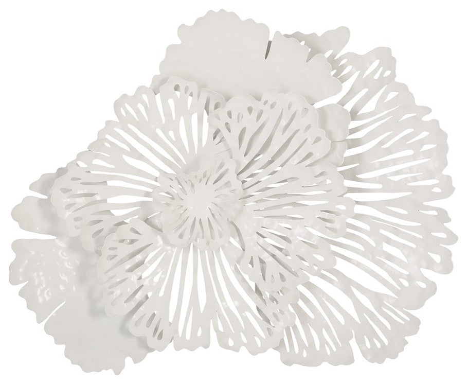 Flower Wall Art, White, Small
