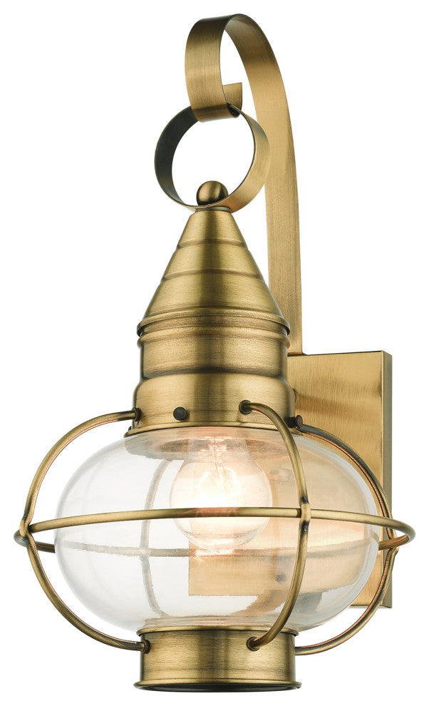 Antique Brass Nautical, Farmhouse, Bohemian, Colonial, Outdoor Wall Lantern