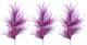 3 Pieces 35" Dazzling Glitter Ornament Ball Christmas Spray, Violet