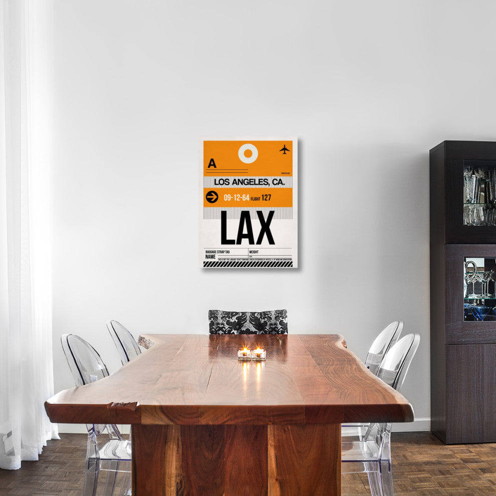 "LAX Los Angeles Luggage Tag 2" Fine Art Print