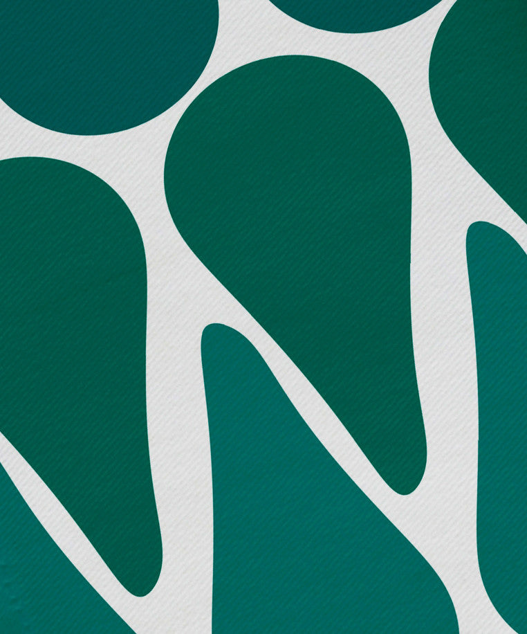 22"x22" Watermelon Seeds, Geometric Print Napkin, Teal, Set of 4