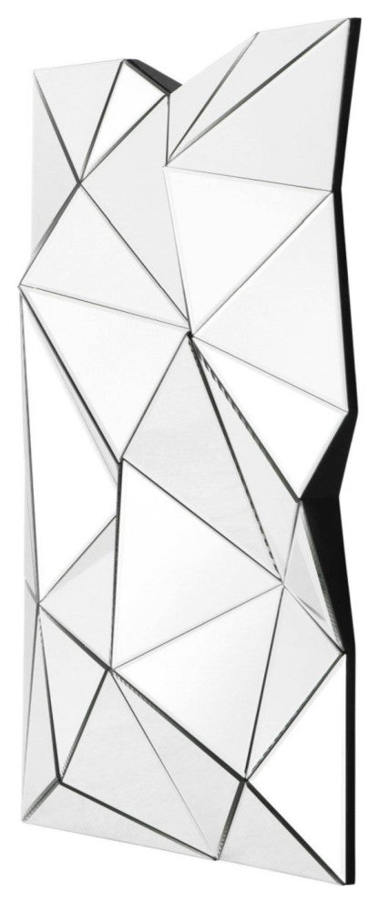 3D Triangle Faceted Wall Mirror | Eichholtz Boyton