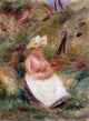 Pierre Auguste Renoir Young Girl in the Woods - 21" x 28" Premium Canvas Print