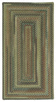 Capel Bangor Sage Green 0070_200 Braided Rugs - 5' X 8' Concentric Rectangle