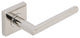 Stockholm Lever, Tubular Passage, Polished Stainless Steel, 2-3/4" Backset