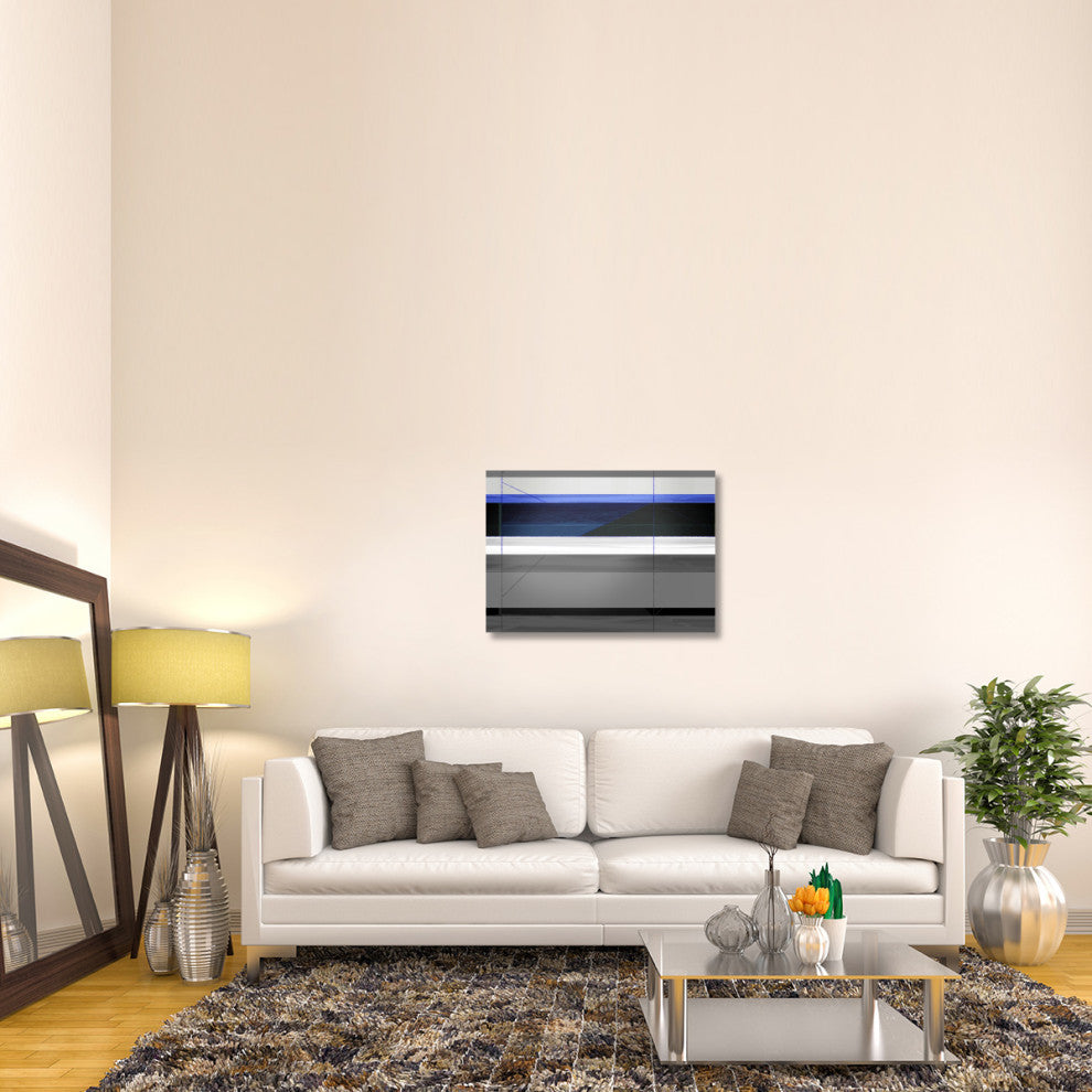 "Abstract Grey And Blue" Fine Art Print