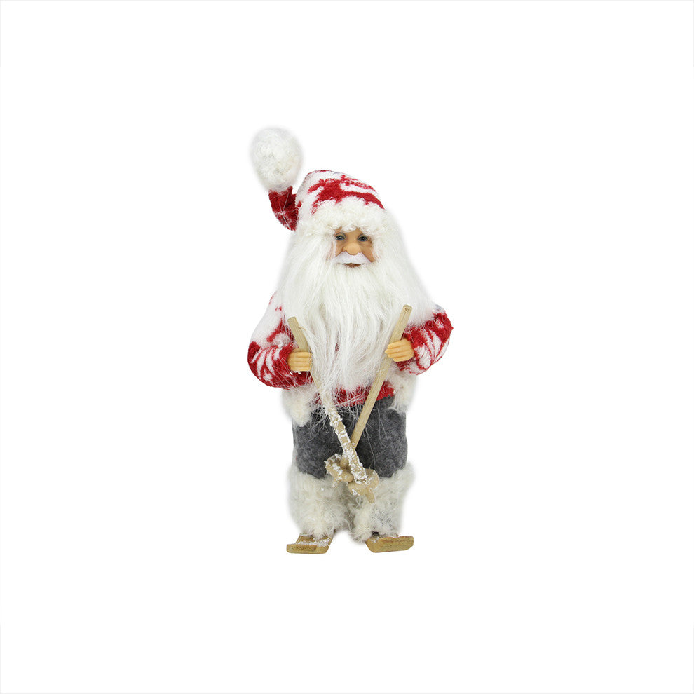 9" Skiing Country Santa