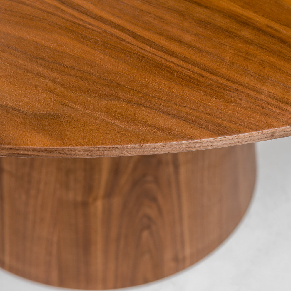 Wesley Round Coffee Table, Walnut