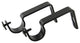 Heavy Duty 1" Wall Bracket, Black