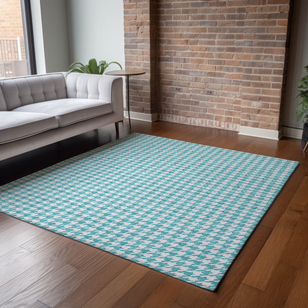 Addison Premium Washable Mayfield AMF137 Blue 3' x 5' Rug