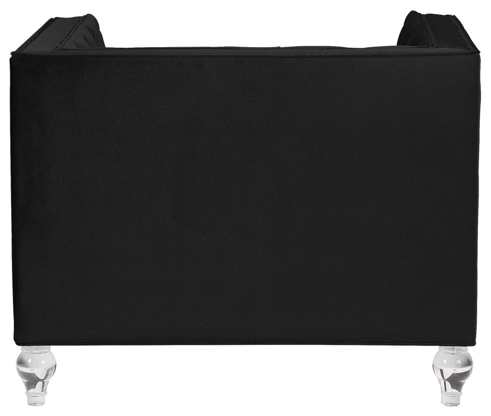 Heibero Chair, Black Velvet
