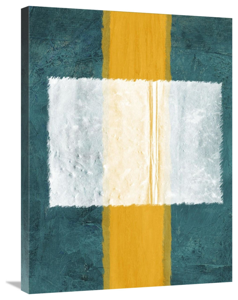 "Green And Yellow Abstract Theme 3" Fine Art Print
