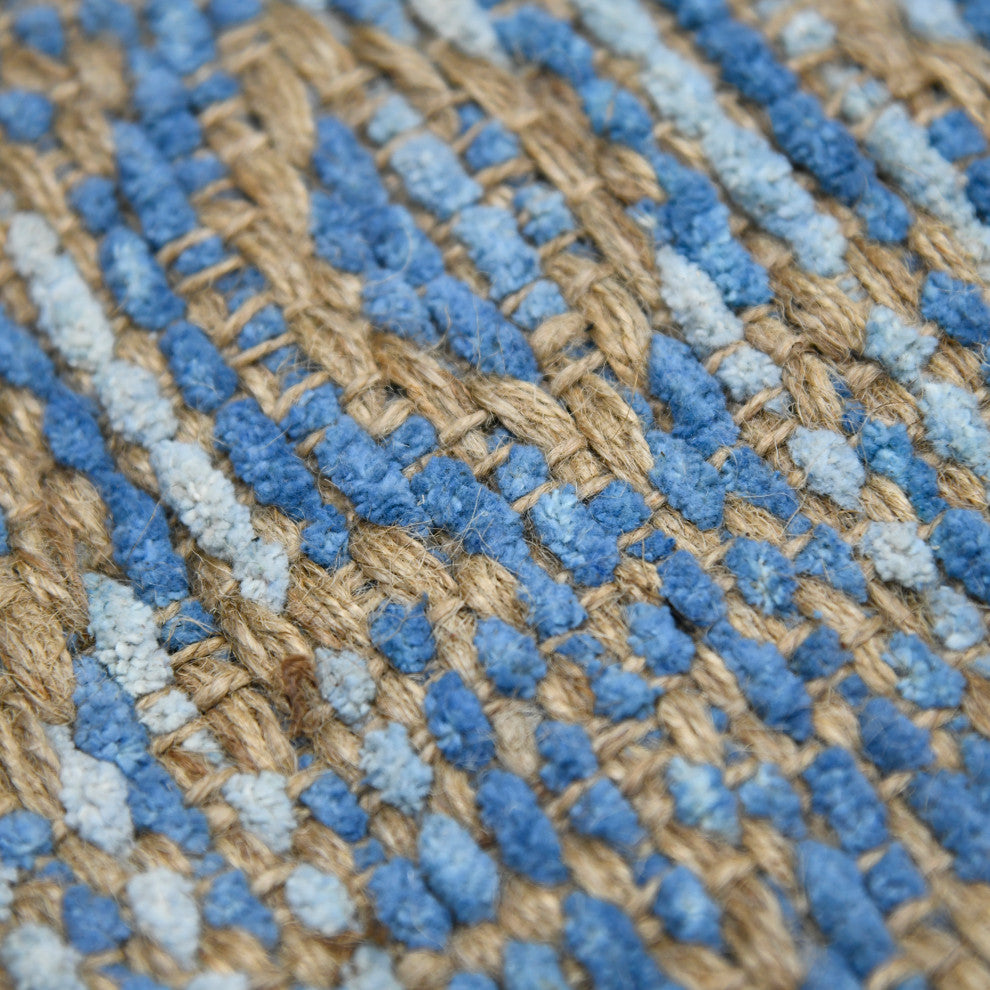 Zola Parquet Area Rug, Blue, 8' x 10', Geometric