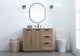 Bethany Single Bathroom Vanity, Natural Oak, 42"