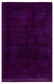 Overdyed One-of-a-Kind Hand-Knotted Area Rug Purple, 6' 2" x 9' 3"