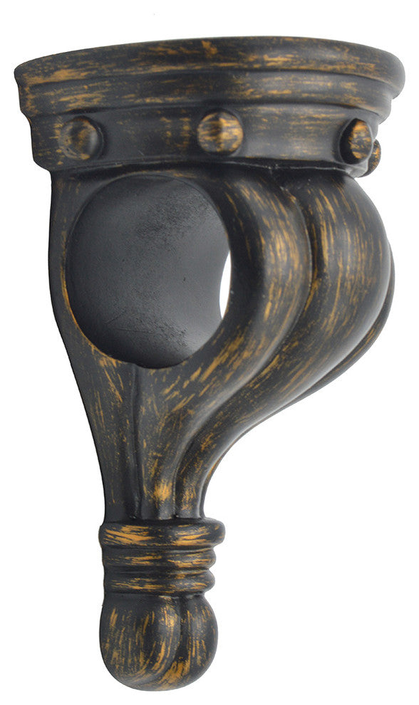 Urbanest, Set of 2, Rigaud Drapery Sconce, 1 3/4" Diameter, Burnt Gold