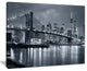 "Panorama New York City at Night" Canvas Print